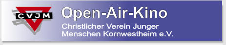 Open-Air-Kino Datenschutz Christlicher Verein Junger Menschen Kornwestheim e.V. Open-Air-Kino